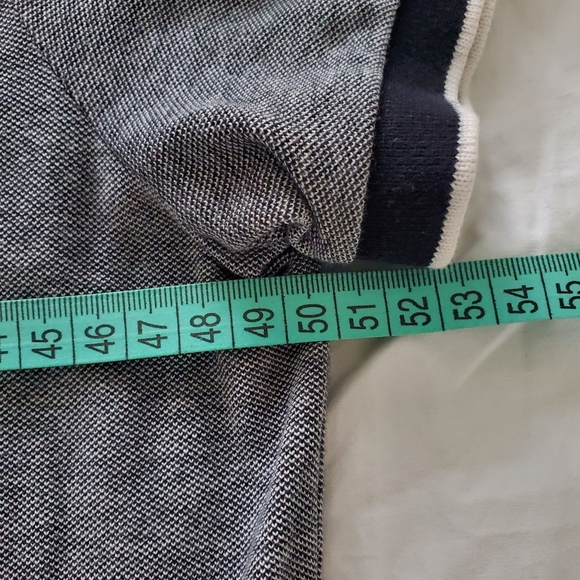 Armani Exchange Polo Men's Large Gray Designer Patterned Button - Picture 5 of 7